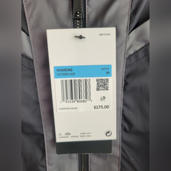 NWT Jordan Utility Convertible Jacket Black Gray Medium - Picture 5 of 15